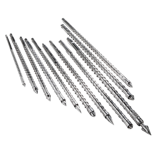 Screw at bariles para sa vertical injection molding machine